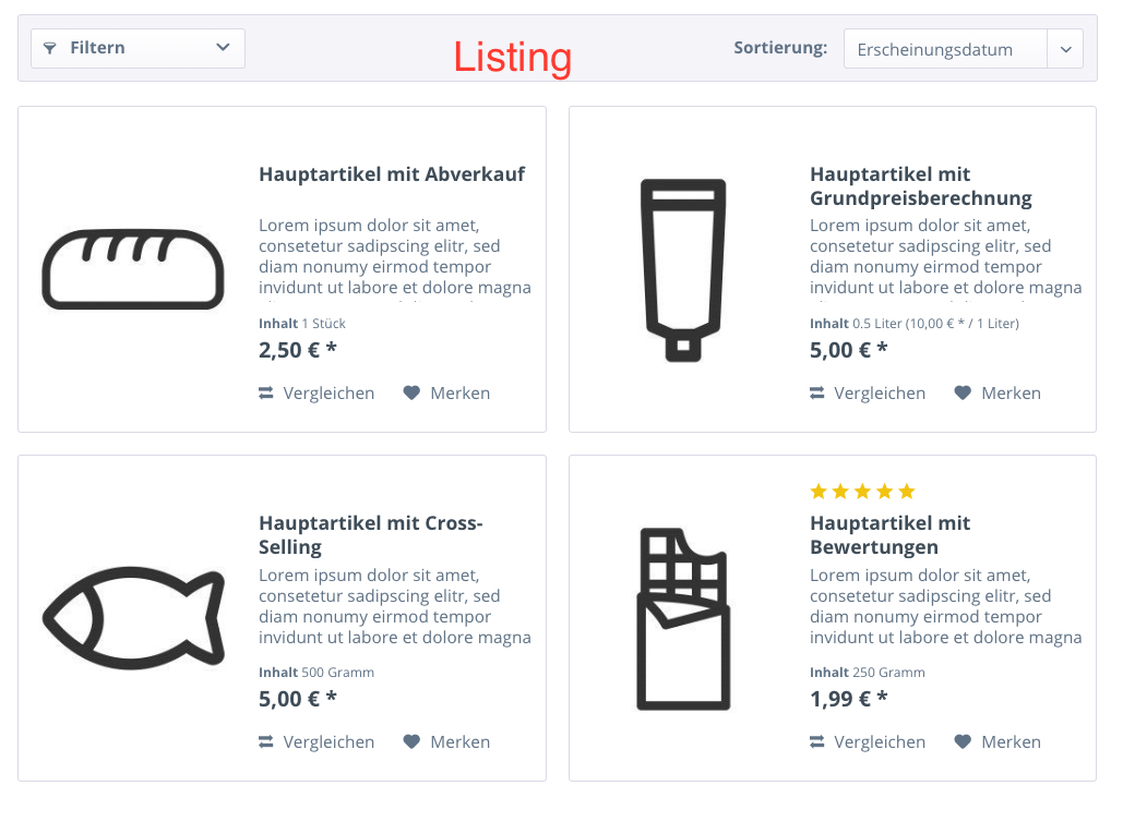 Bewertungen im Modal Fenster anzeigen