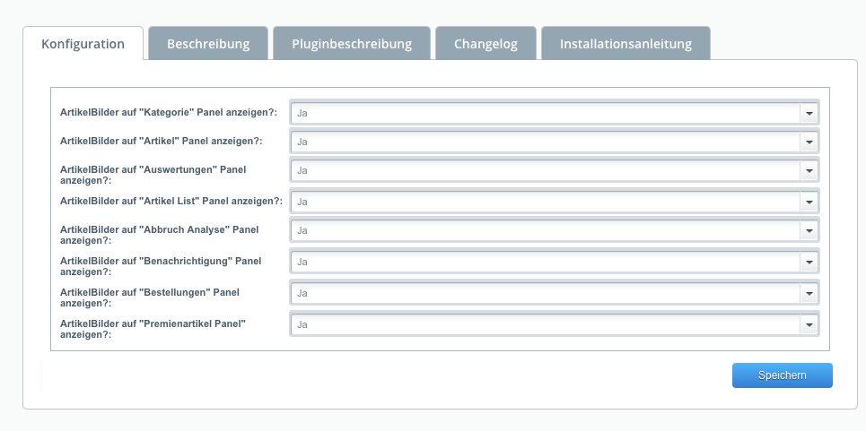 Artikelbilder - thumbnails überall im Backend anzeigen